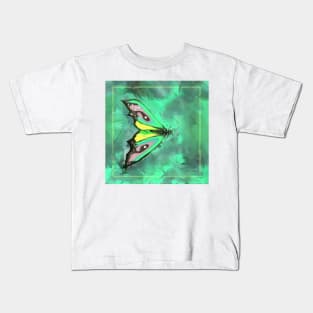 Butterfly green Kids T-Shirt